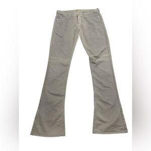 🔥 women’s MOTHER gray low rise runaway deluxe twill flare jeans size 26